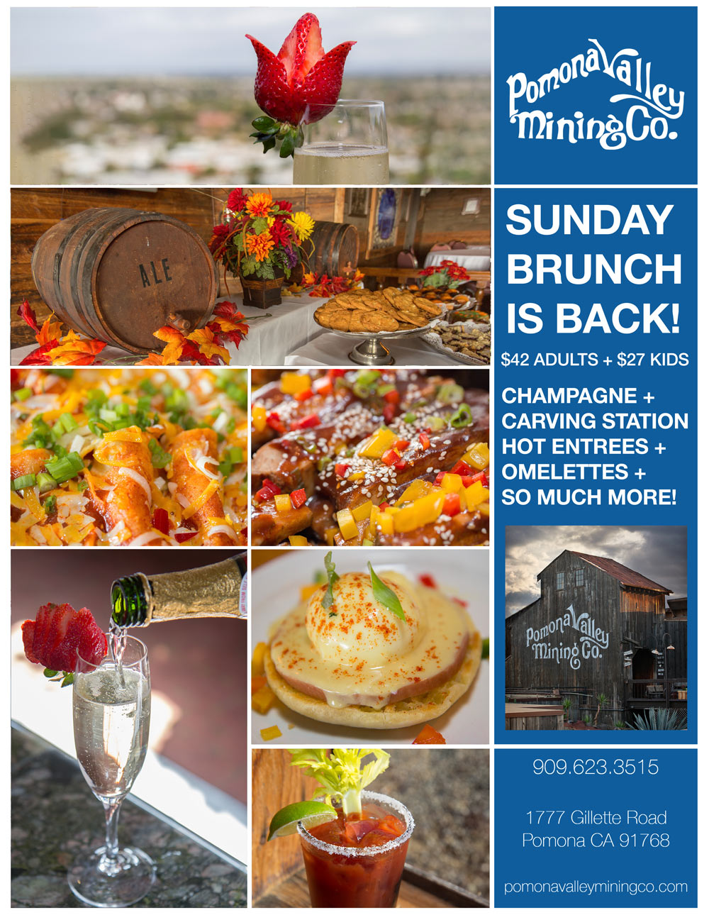 Sunday Brunch Inland Empire Pomona Valley Mining Company